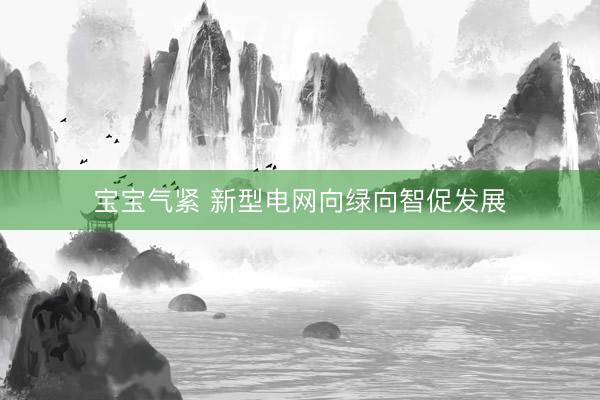 宝宝气紧 新型电网向绿向智促发展