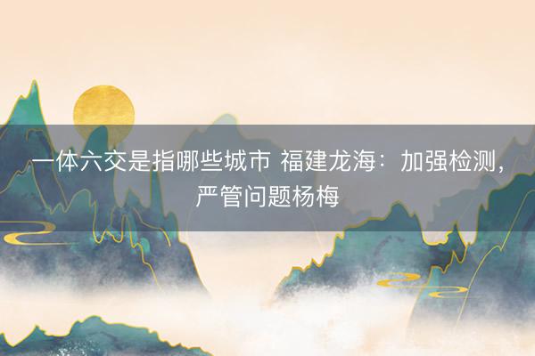 一体六交是指哪些城市 福建龙海：加强检测，严管问题杨梅
