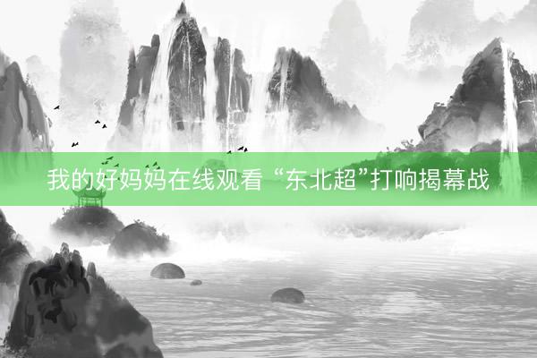 我的好妈妈在线观看 “东北超”打响揭幕战