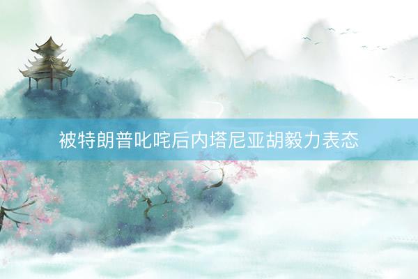 被特朗普叱咤后内塔尼亚胡毅力表态