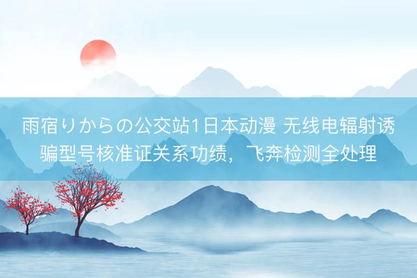 雨宿りからの公交站1日本动漫 无线电辐射诱骗型号核准证关系功绩，飞奔检测全处理