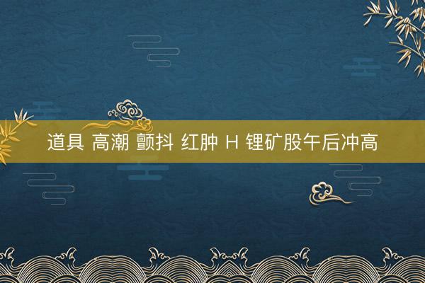 道具 高潮 颤抖 红肿 H 锂矿股午后冲高