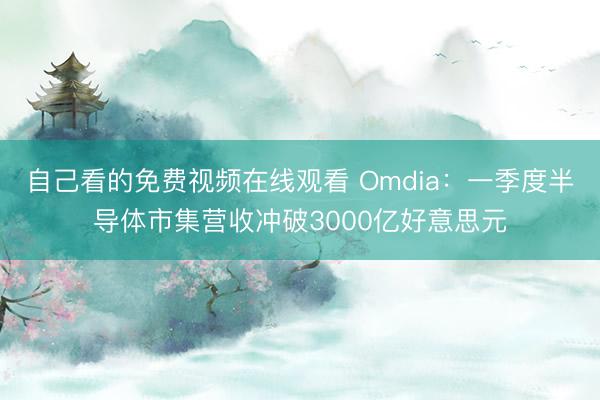 自己看的免费视频在线观看 Omdia：一季度半导体市集营收冲破3000亿好意思元